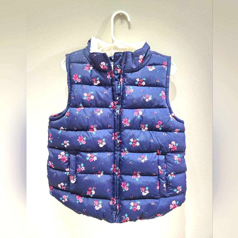 Gymboree fleeced lined puffer vest